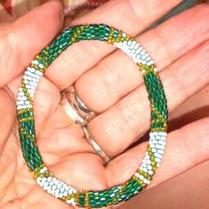 Beaded Roll-On Glam Bracelets, Nepal